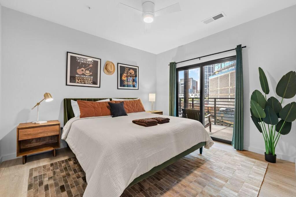Skyline View, Pool, Gym, Balcony'S, Walk To Bway! Nashville Exterior foto
